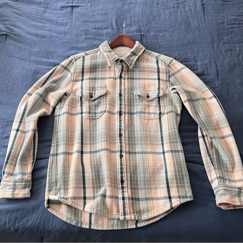 Outerknown 100% organic cotton flannel size medium.